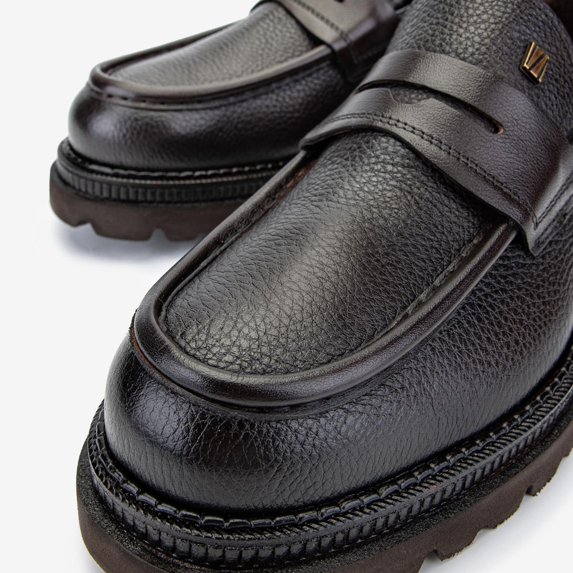 Valmenti Erkek Hakiki Deri Kahverengi Loafer Ayakkabı