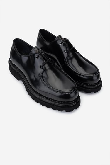  Valmenti Erkek Hakiki Deri Siyah Açma Casual Ayakkabı