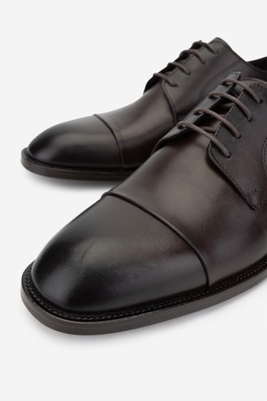  Valmenti Erkek Hakiki Deri Kahverengi Klasik Ayakkabı