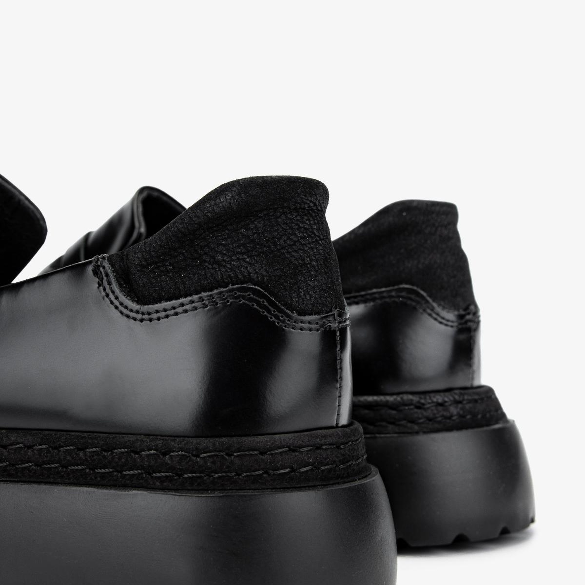 Valmenti Erkek Hakiki Deri Siyah Açma Loafer Ayakkabı