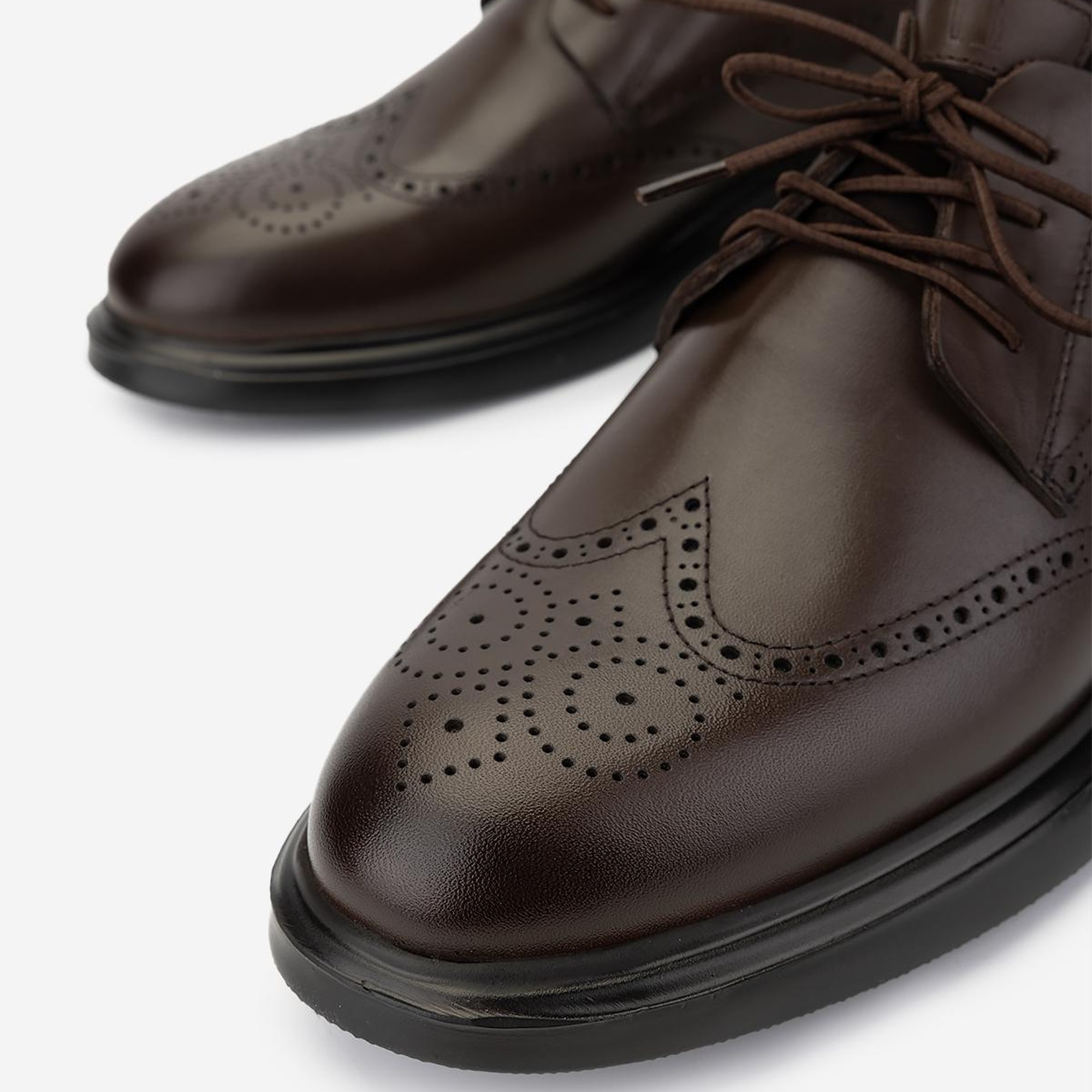 Valmenti Erkek Hakiki Deri Kahverengi Casual Ayakkabı