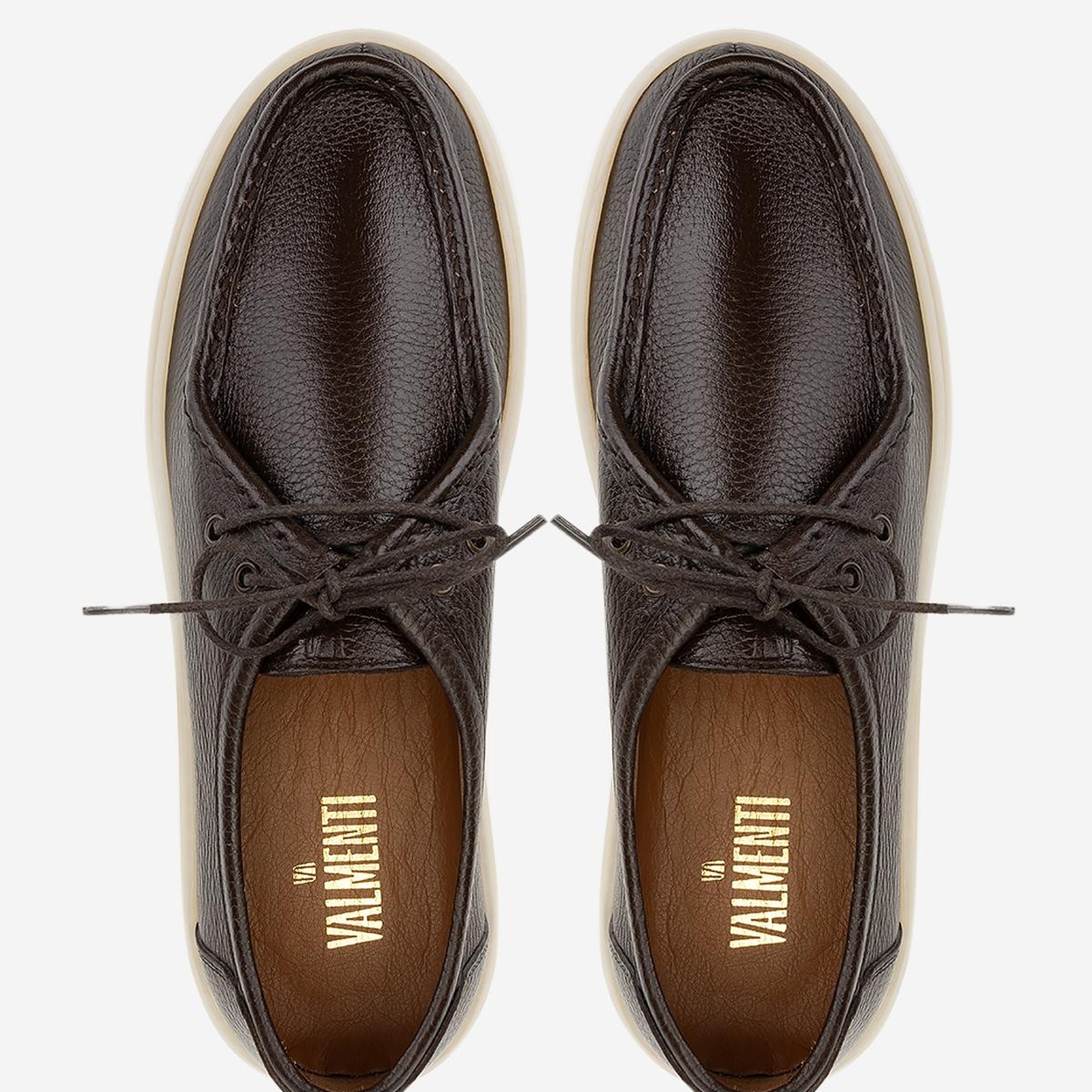 Valmenti Erkek Hakiki Deri Kahverengi Casual Ayakkabı