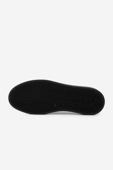  Valmenti Erkek Hakiki Deri Siyah Floter Casual Ayakkabı