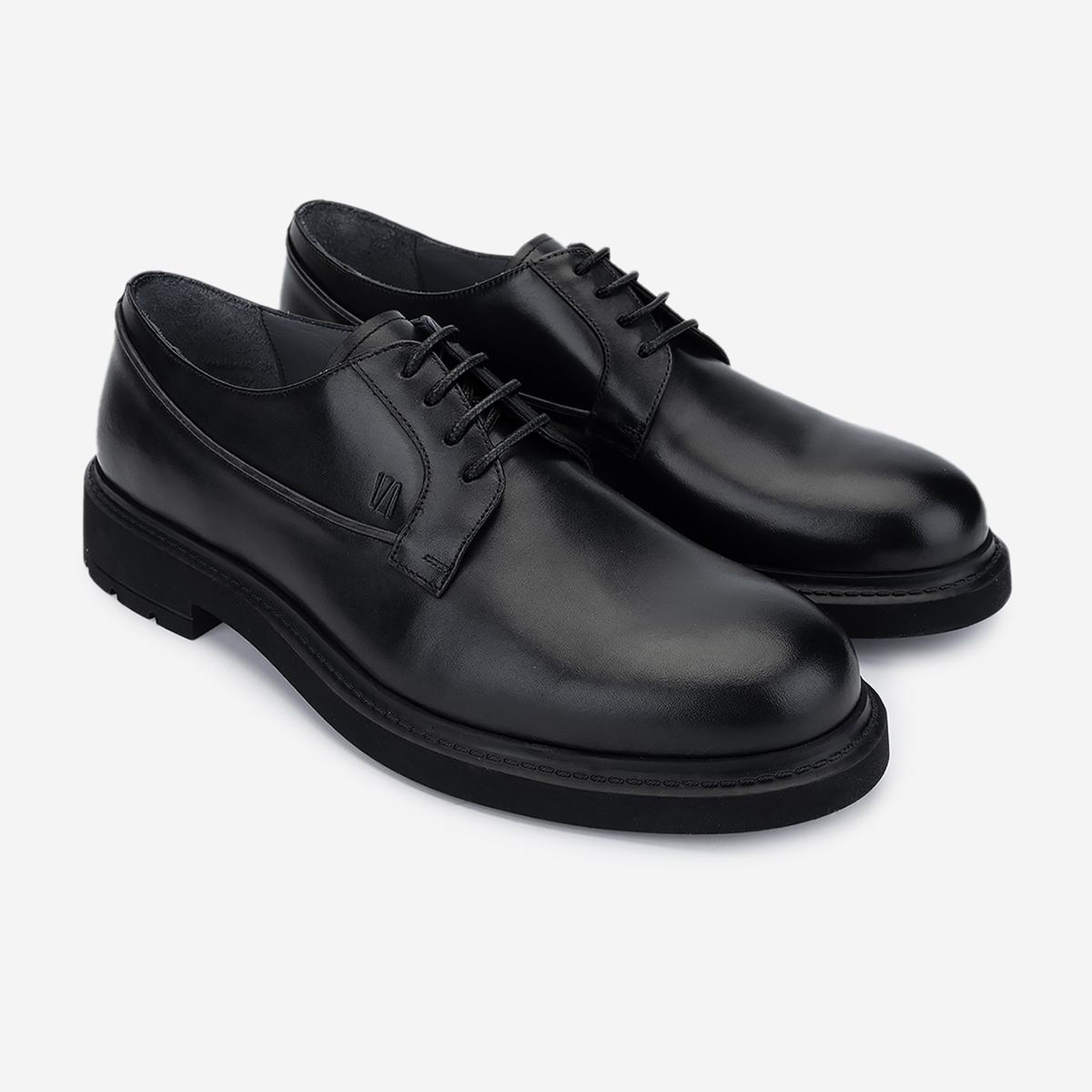 Valmenti Erkek Hakiki Deri Siyah Deri Klasik Ayakkabı