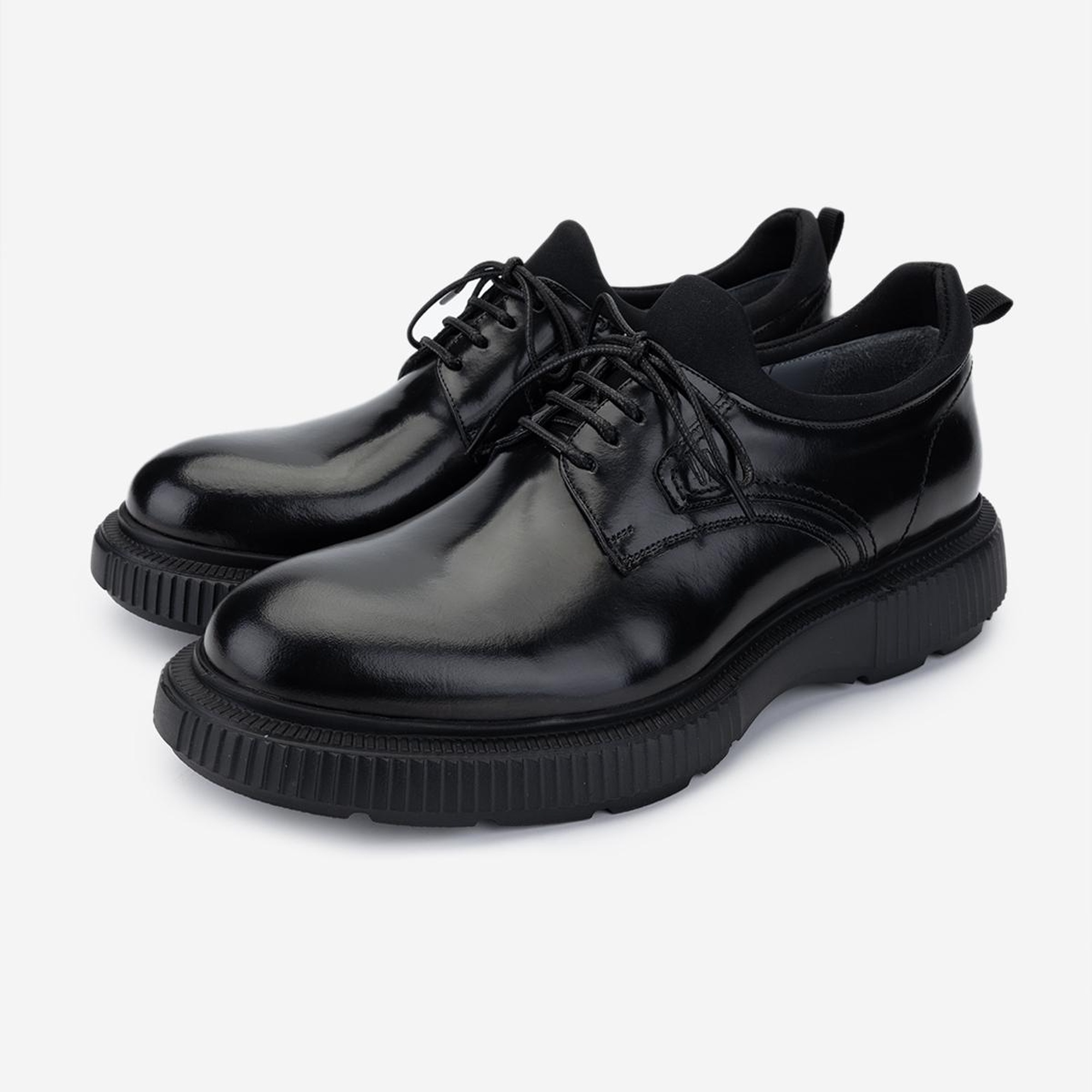 Valmenti Erkek Hakiki Deri Siyah Açma Casual Ayakkabı