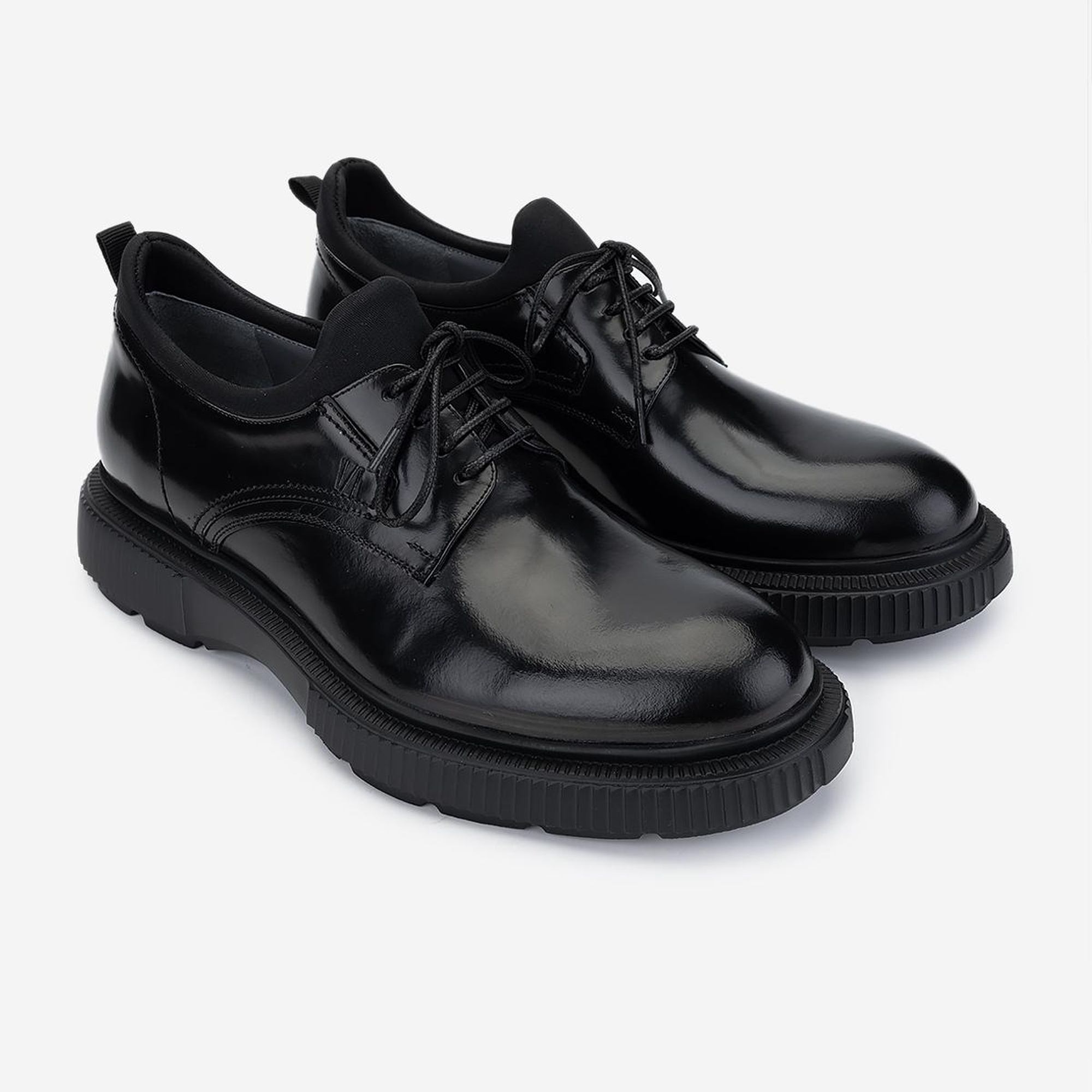 Valmenti Erkek Hakiki Deri Siyah Açma Casual Ayakkabı