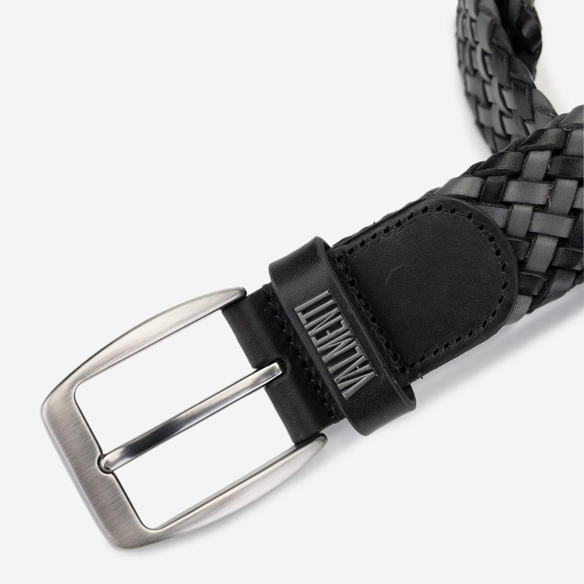 Valmenti Naghis Erkek SYH/GRI ORGU Hakiki Deri Casual Kemer