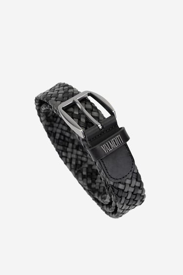  Valmenti Naghis Erkek SYH/GRI ORGU Hakiki Deri Casual Kemer