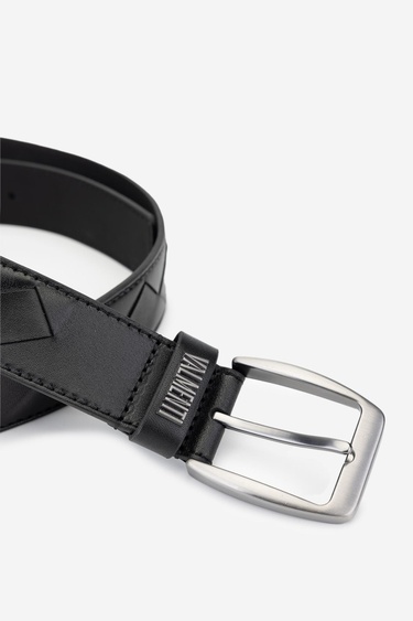  Valmenti Chic Erkek Siyah Hakiki Deri Casual Kemer