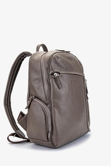  Valmenti Aron Erkek Vizon Floter Hakiki Deri Sırt Çantası