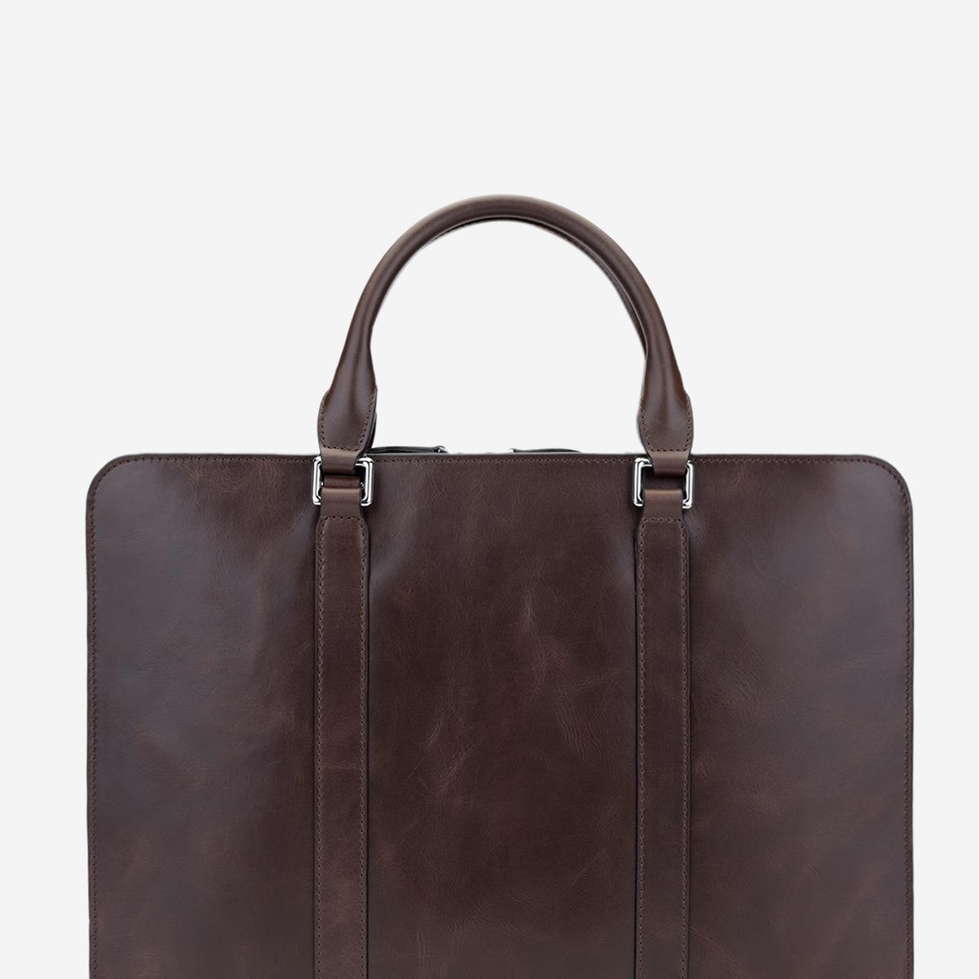 Valmenti Esimo Erkek Kahverengi Hakiki Deri El Çantası