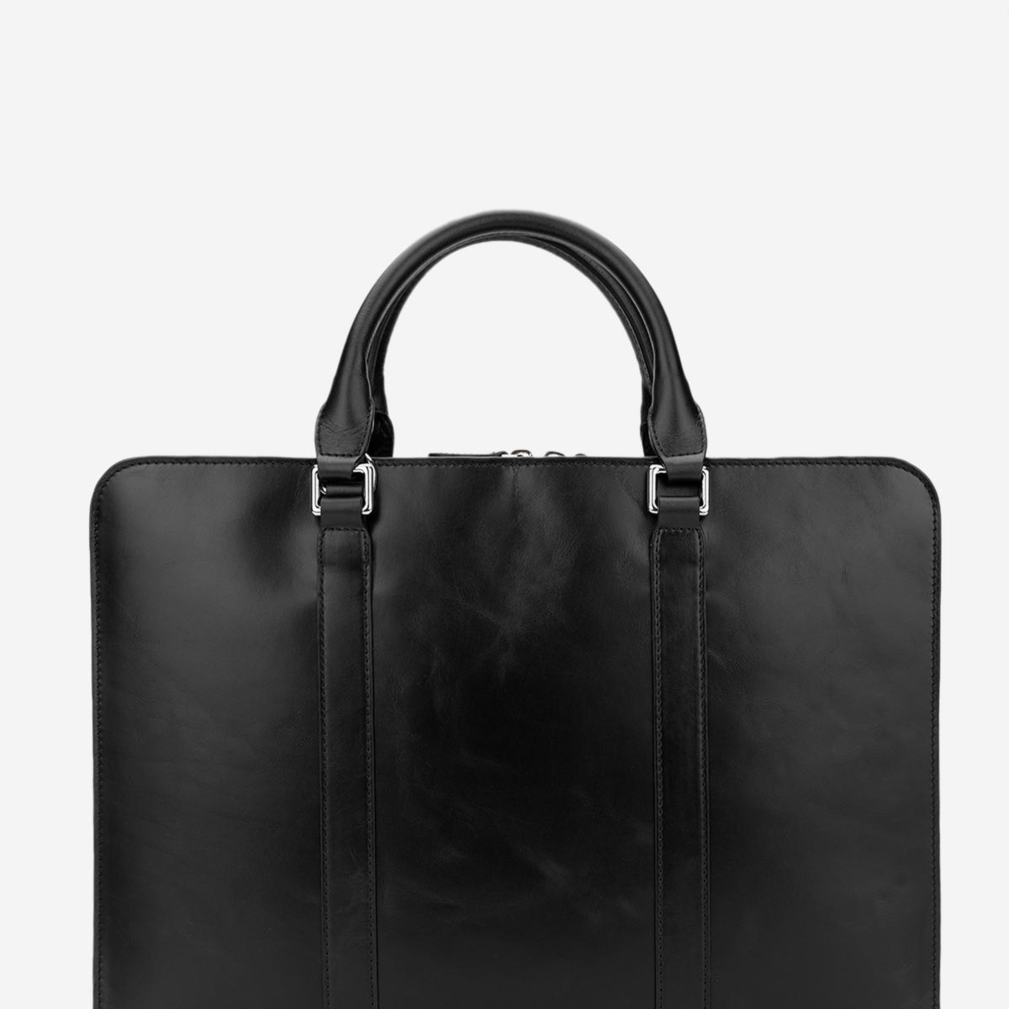 Valmenti Esimo Erkek Siyah Hakiki Deri El Çantası