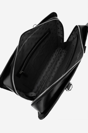  Valmenti Esimo Erkek Siyah Hakiki Deri El Çantası