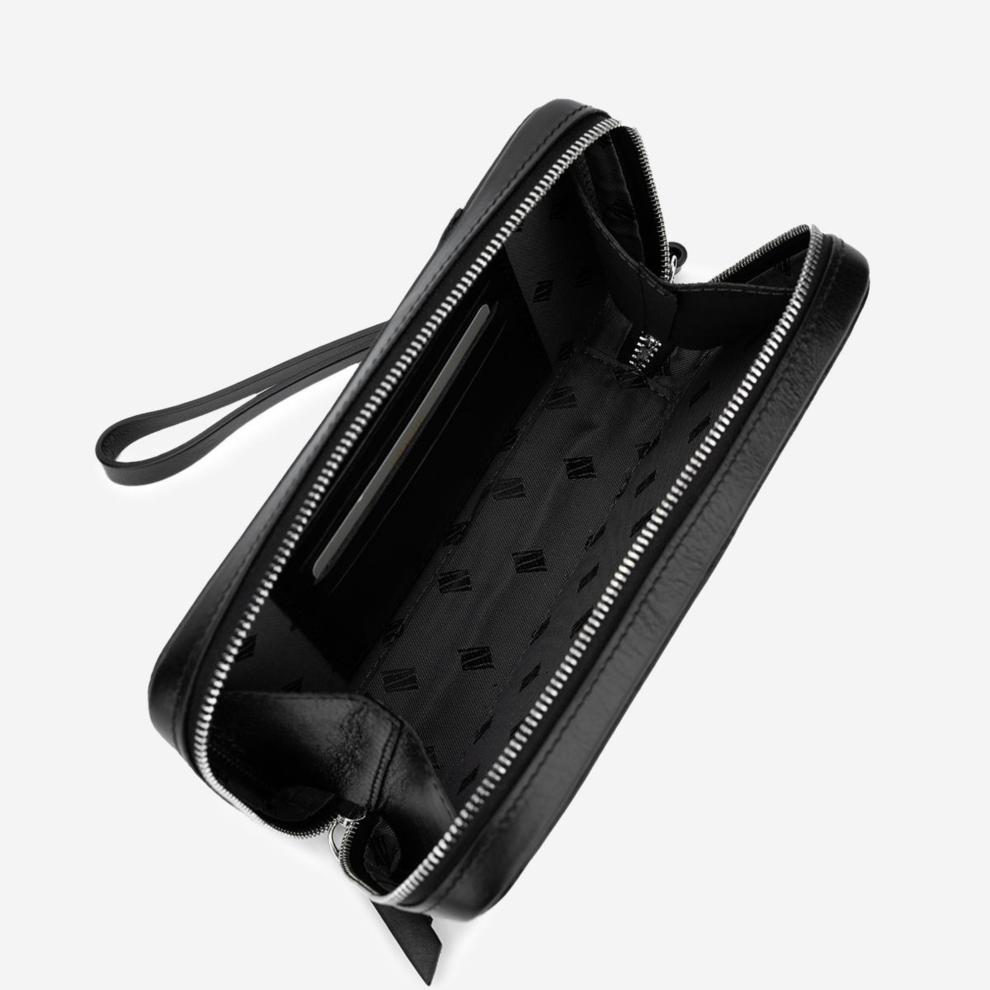 Valmenti Erkek Hakiki Deri Siyah El Çantası