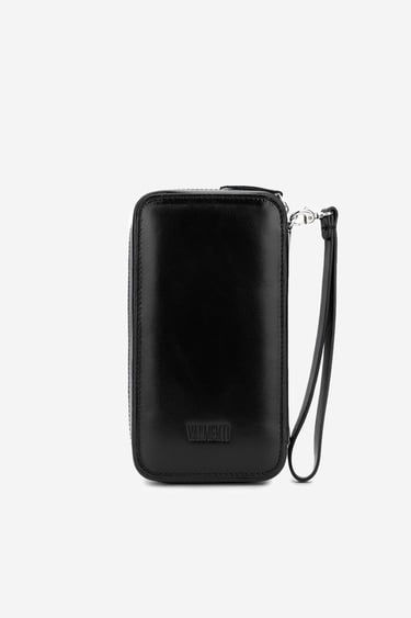  Valmenti Erkek Hakiki Deri Siyah El Çantası