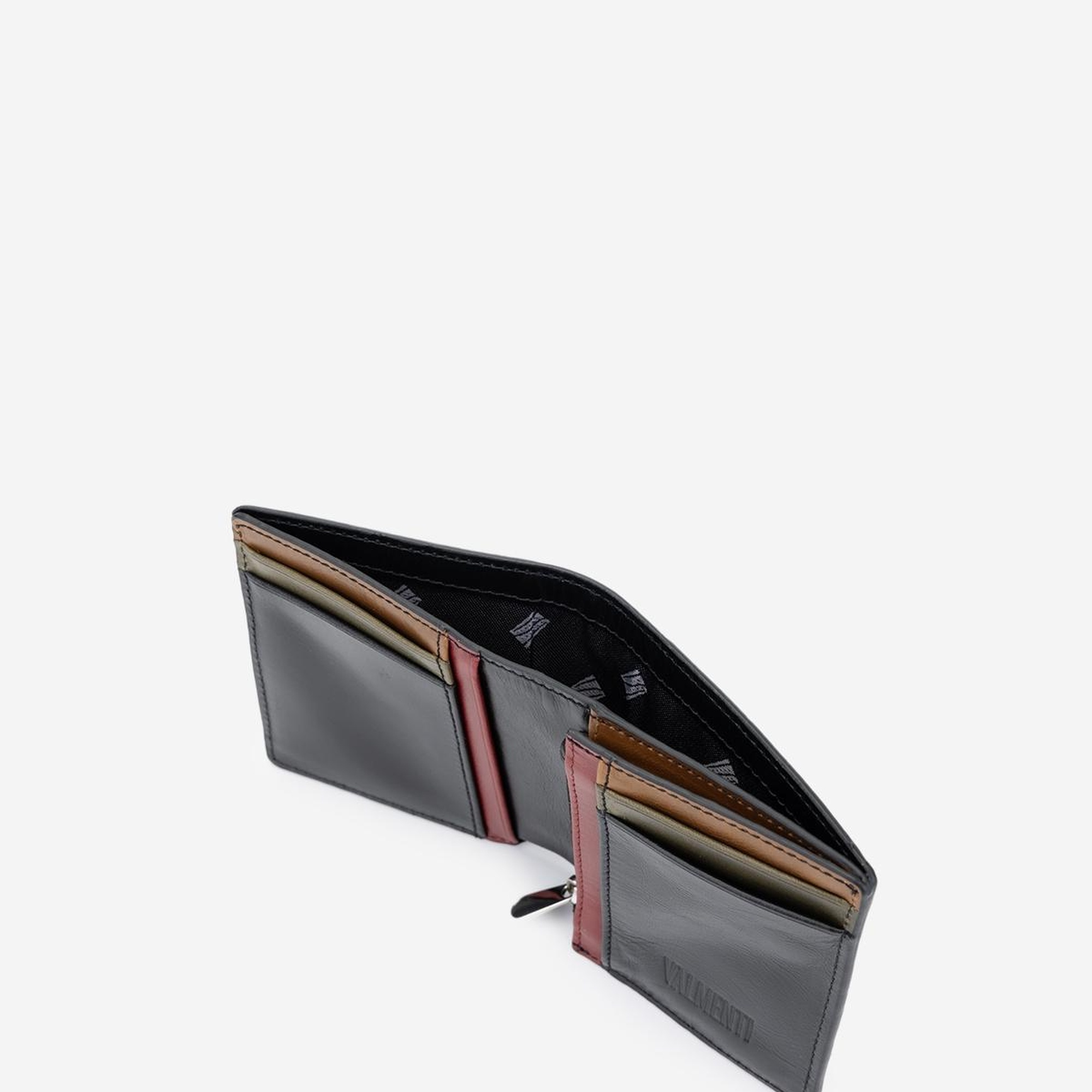 Valmenti Saksy Erkek Siyah Hakiki Deri Cuzdan,Kartlık,Anahtarlık