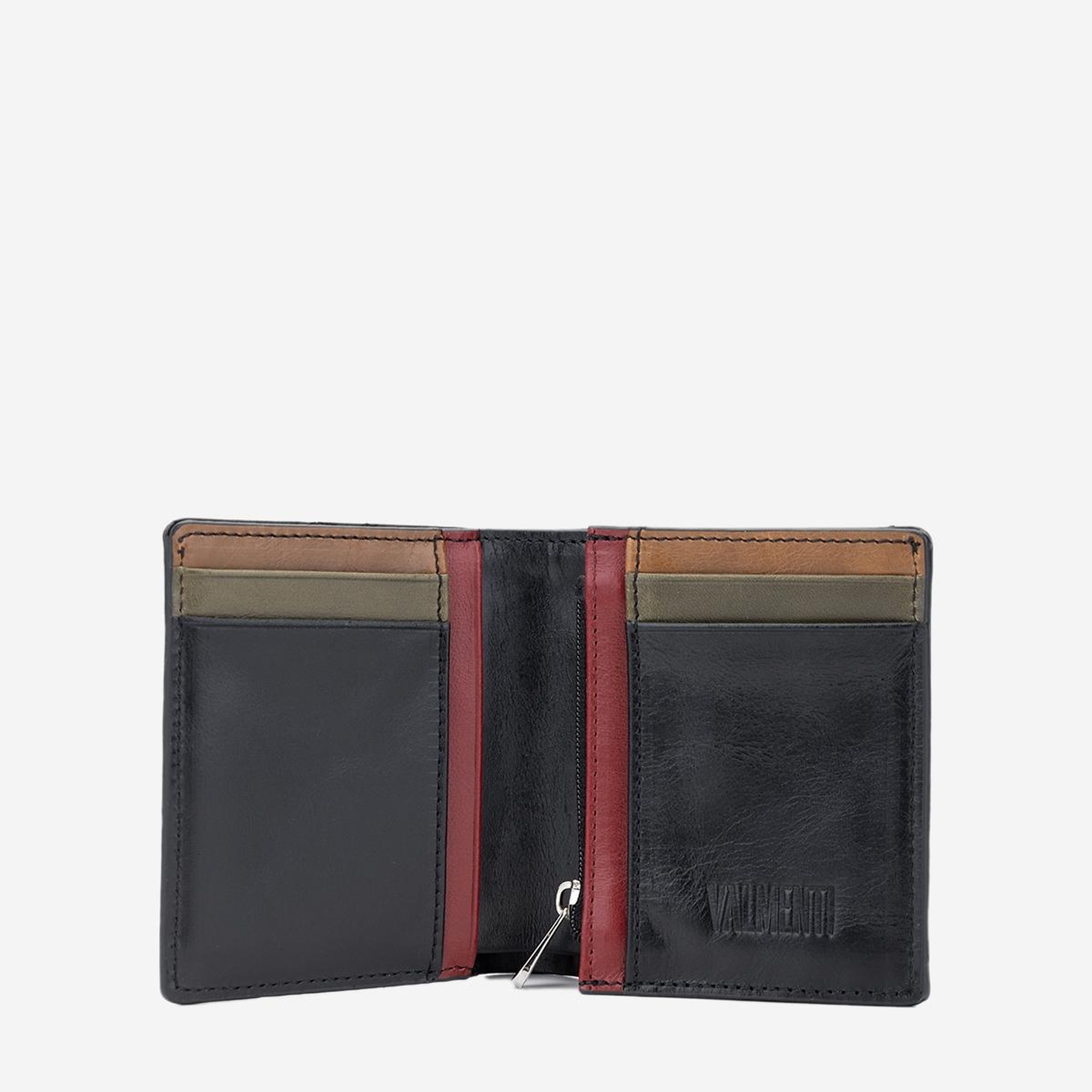 Valmenti Saksy Erkek Siyah Hakiki Deri Cuzdan,Kartlık,Anahtarlık