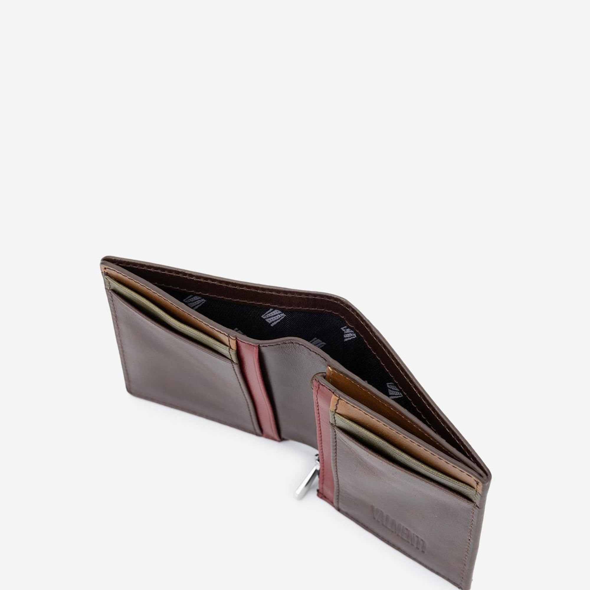 Valmenti Saksy Erkek Kahverengi Hakiki Deri Cuzdan,Kartlık,Anahtarlık