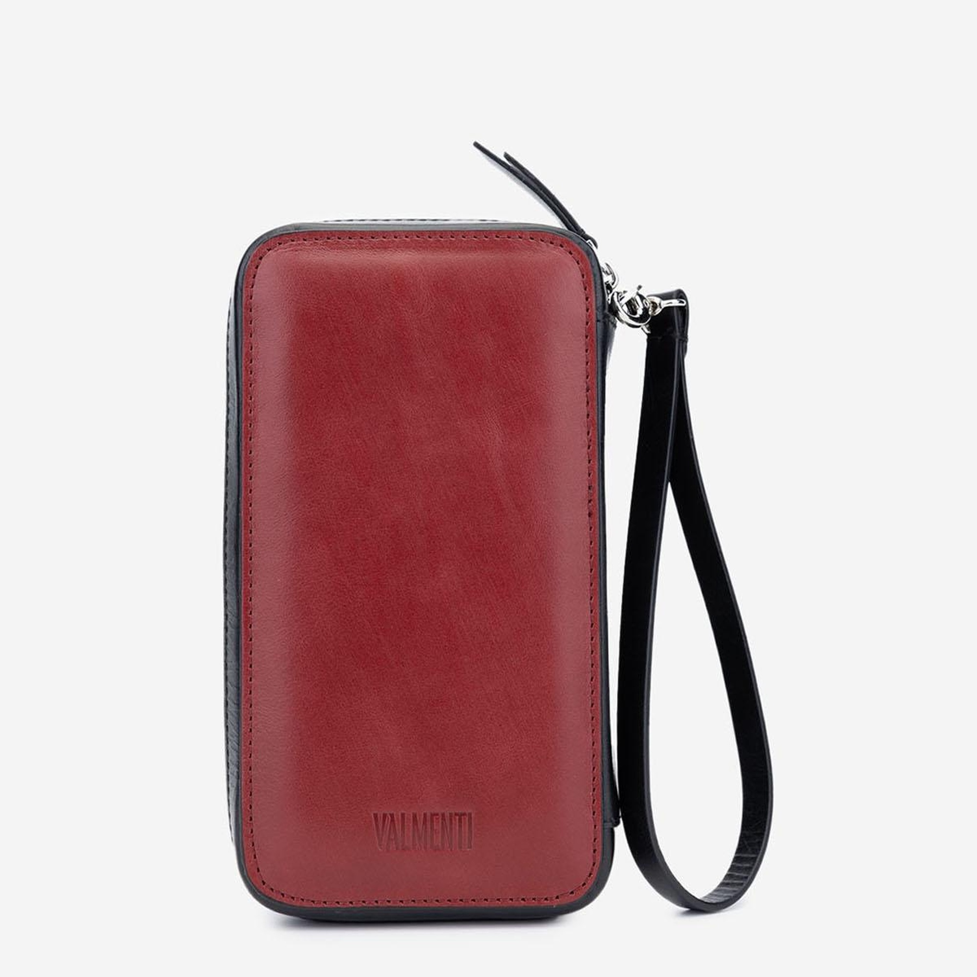 Valmenti Origame Erkek Gri\Siyah Hakiki Deri El Çantası