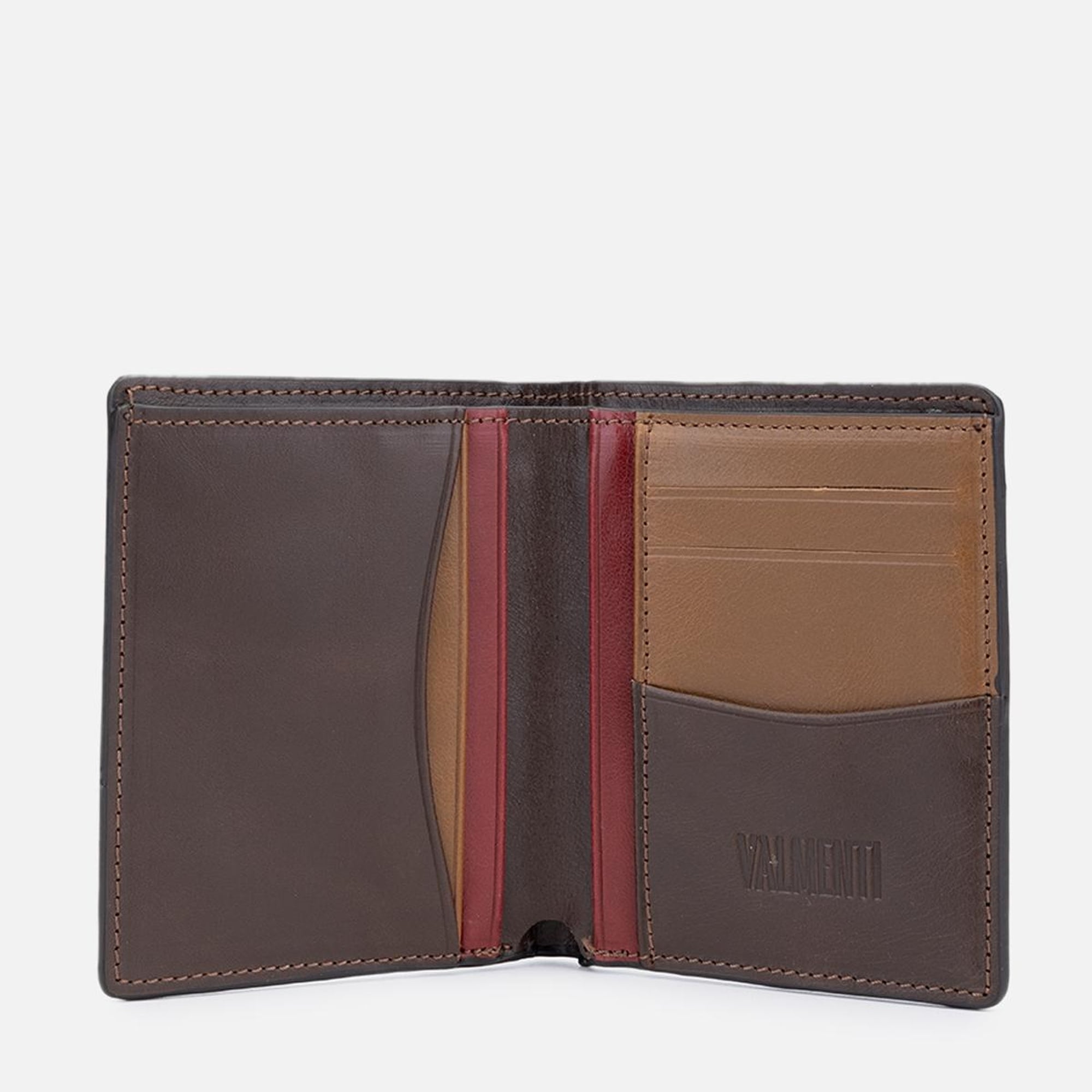 Valmenti Ezda Erkek Kahverengi Hakiki Deri Cuzdan,Kartlık,Anahtarlık