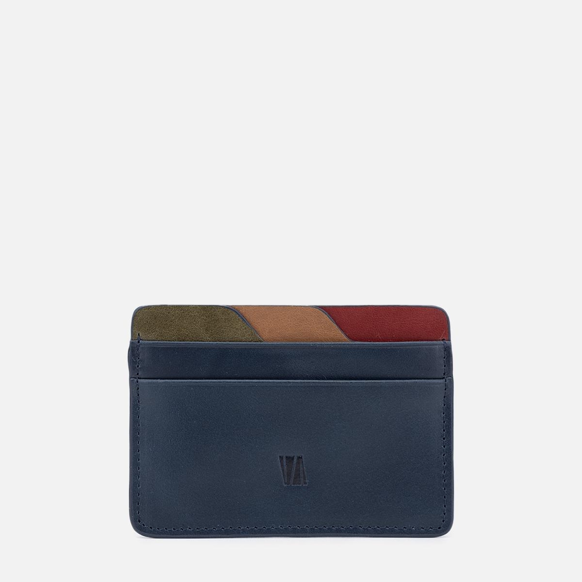 Valmenti Elton Erkek Lacivert Hakiki Deri Cuzdan,Kartlık,Anahtarlık