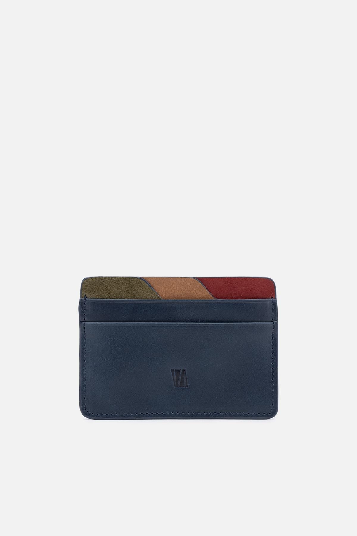  Valmenti Elton Erkek Lacivert Hakiki Deri Cuzdan,Kartlık,Anahtarlık