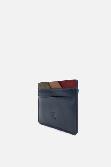  Valmenti Elton Erkek Lacivert Hakiki Deri Cuzdan,Kartlık,Anahtarlık