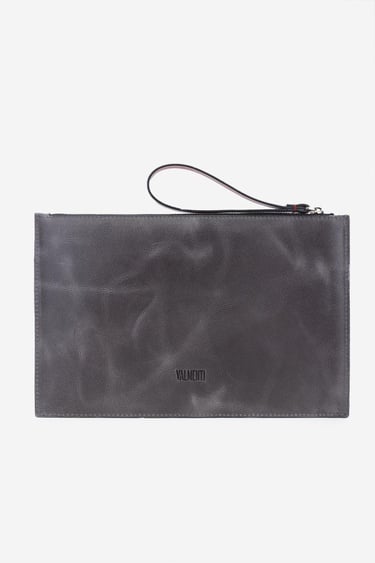  Valmenti Handx Unisex Siyah\Gri Hakiki Deri GÜNLÜK Çanta