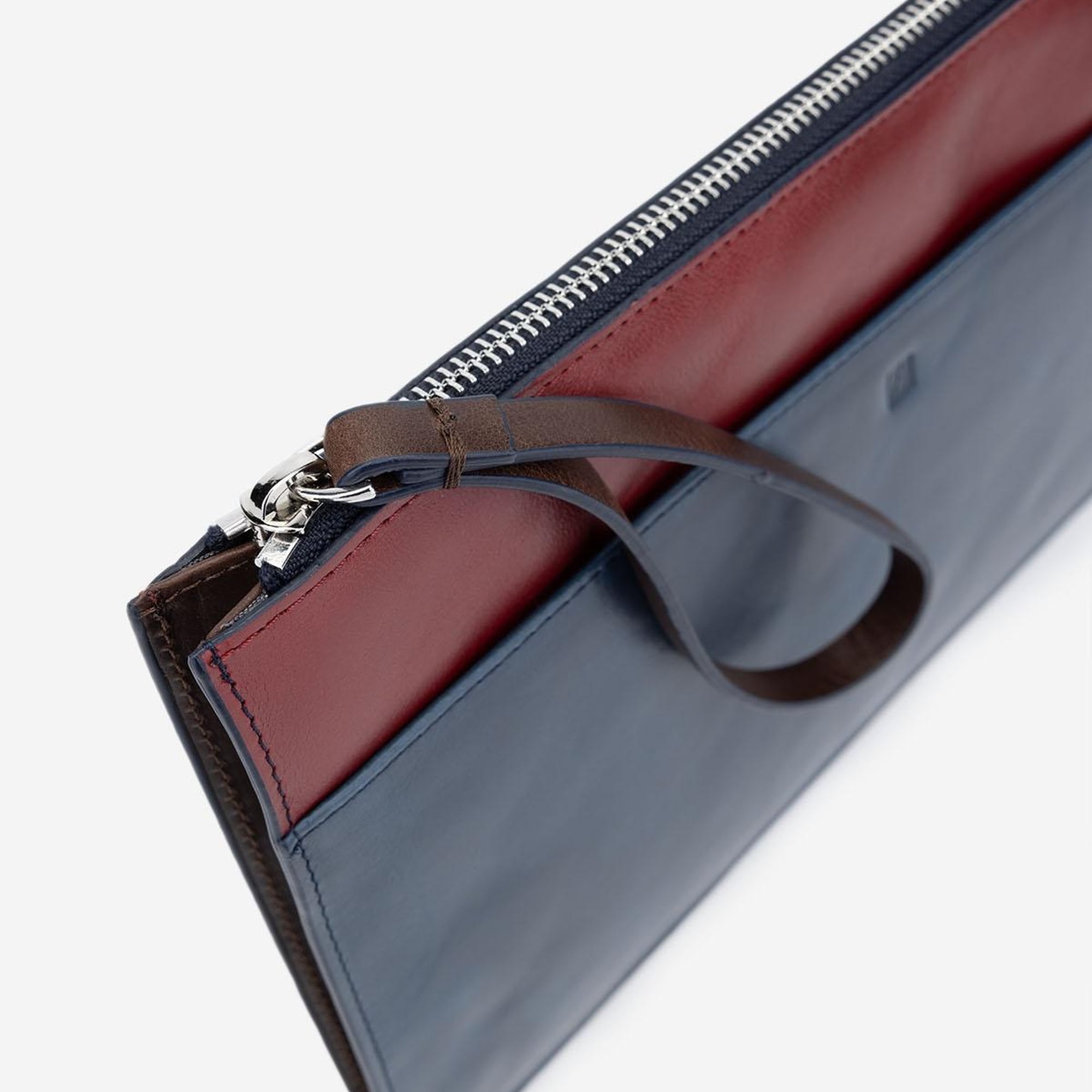 Valmenti Handx Unisex Laci / Bordo Hakiki Deri GÜNLÜK Çanta