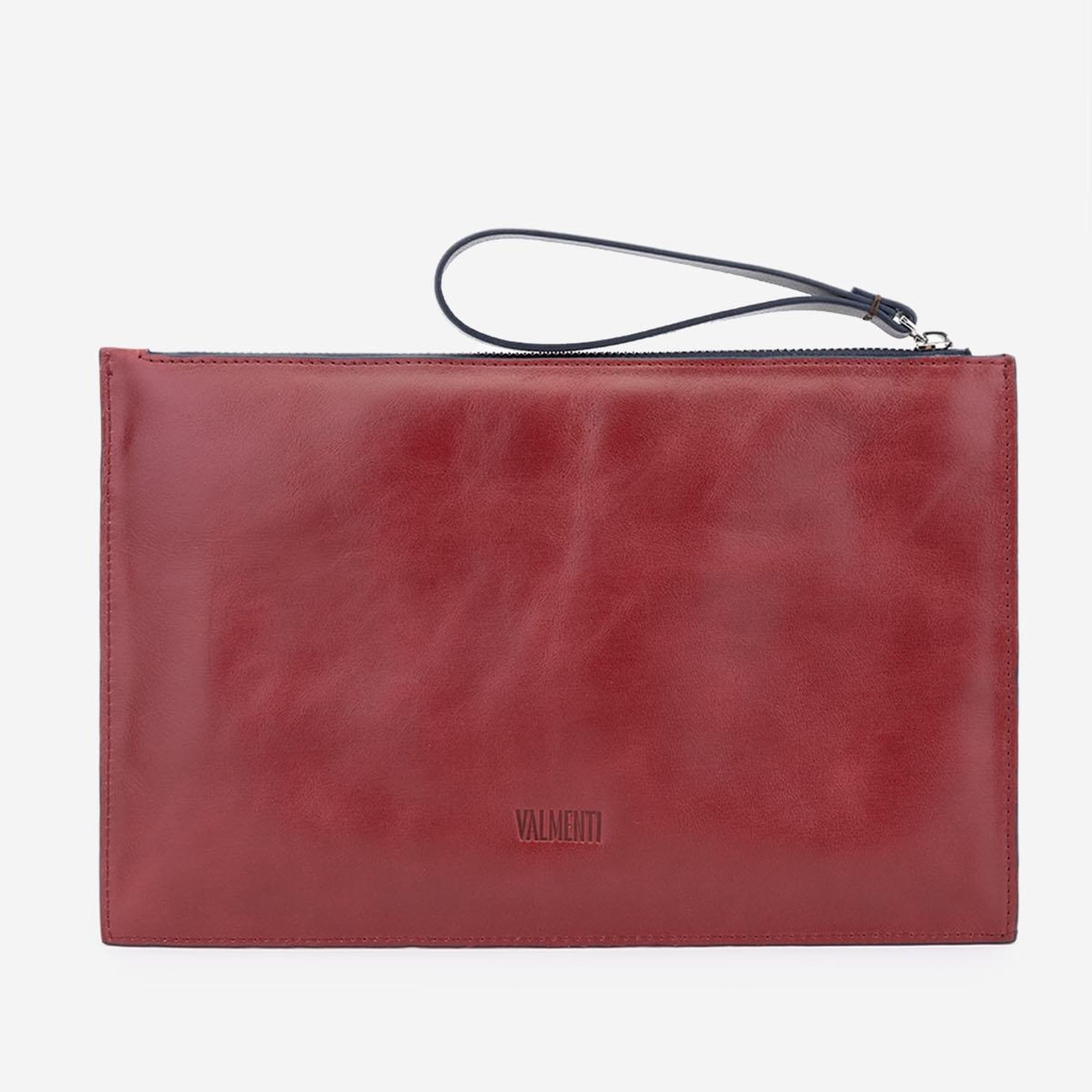 Valmenti Handx Unisex Laci / Bordo Hakiki Deri GÜNLÜK Çanta