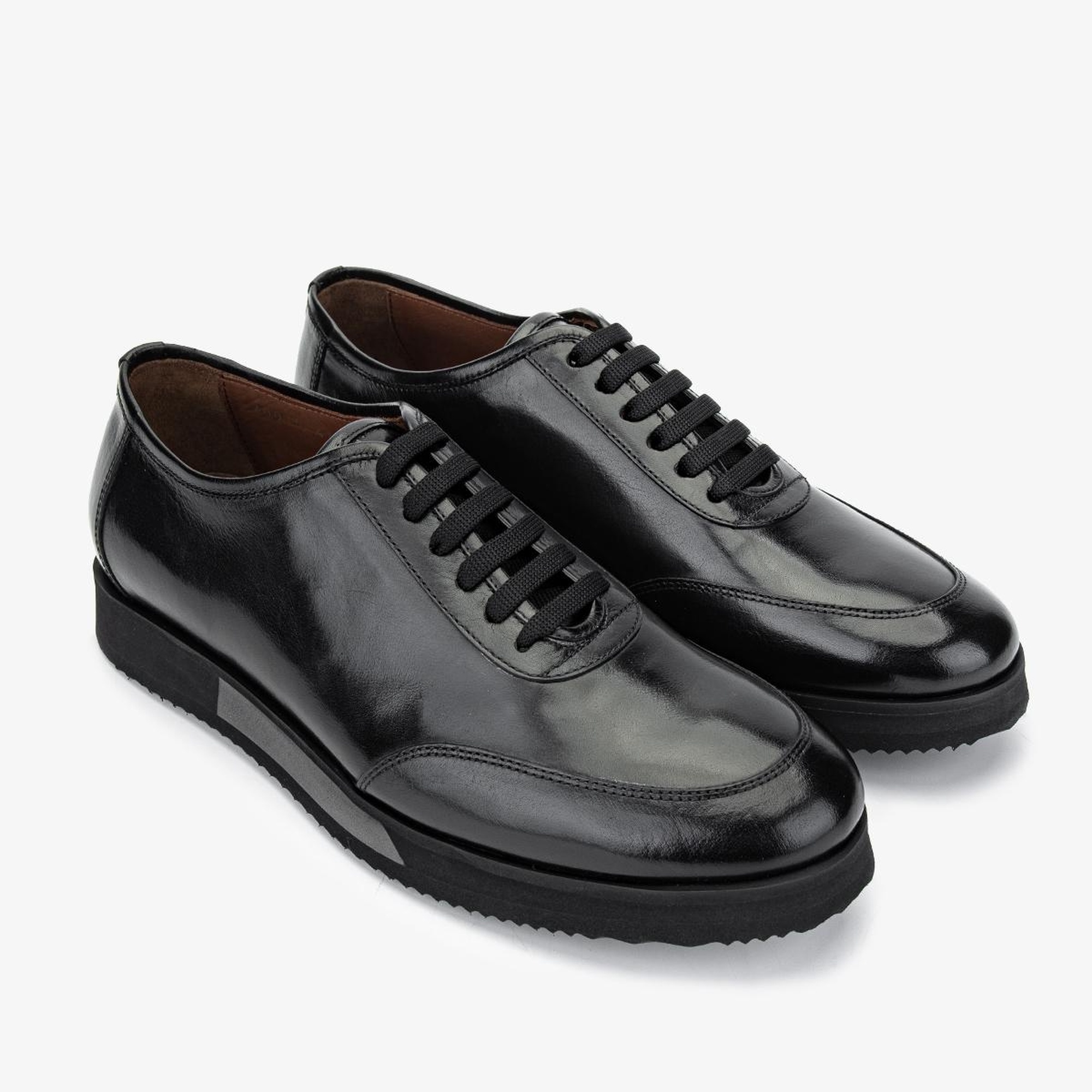 Valmenti Erkek Hakiki Deri Siyah Sneakers & Spor Ayakkabı