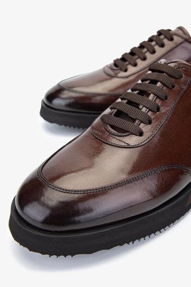  Valmenti Erkek Hakiki Deri Taba Sneakers & Spor Ayakkabı