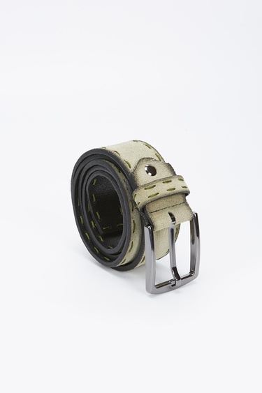  Valmenti Erkek Avakado Süet Hakiki Deri Casual Kemer