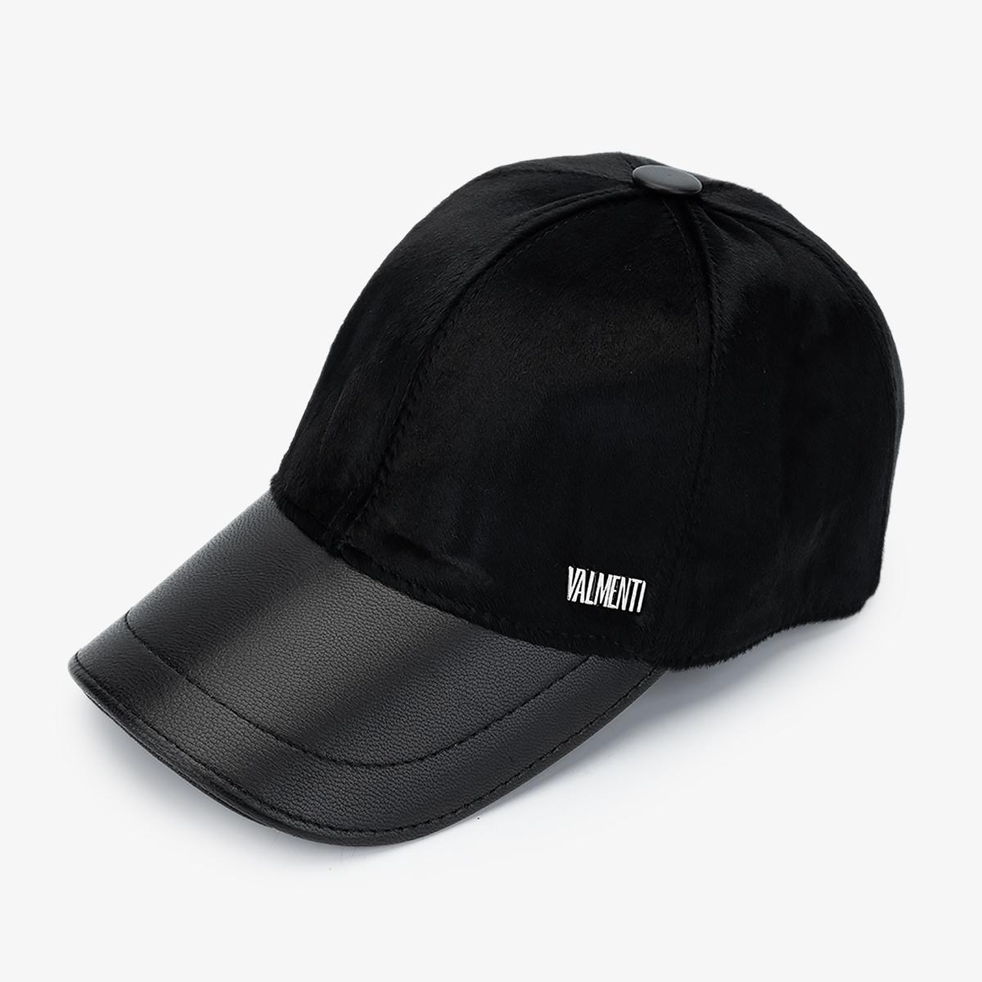 Valmenti Erkek Deri & Tekstil Şapka