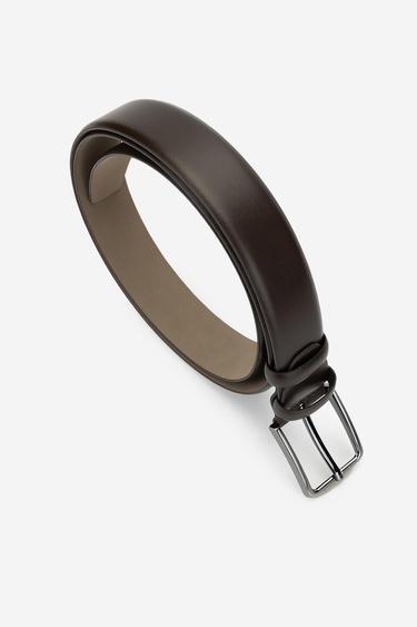  Valmenti Erkek Hakiki Deri Kahverengi Klasik Kemer