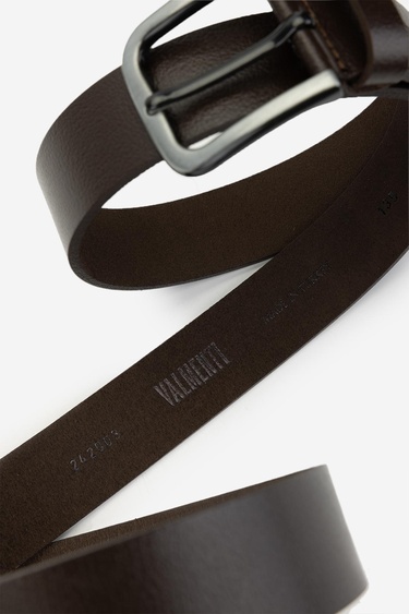  Valmenti Erkek Hakiki Deri Kahverengi Spor Kemer