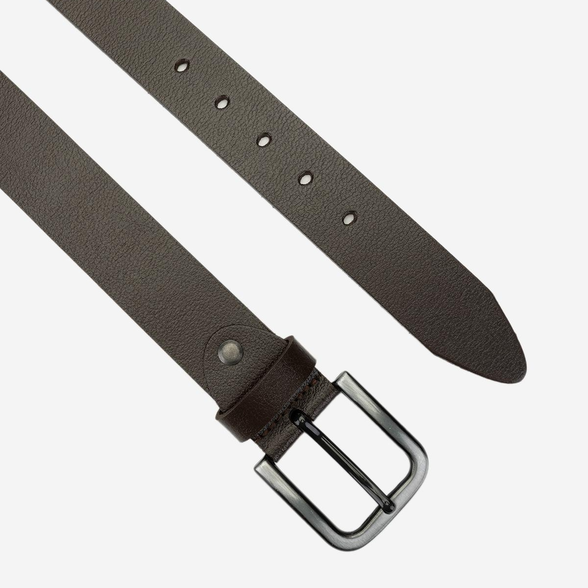 Valmenti Erkek Hakiki Deri Kahverengi Spor Kemer