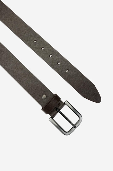  Valmenti Erkek Hakiki Deri Kahverengi Spor Kemer