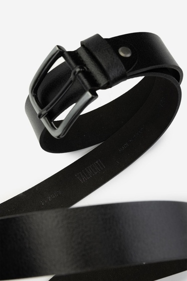  Valmenti Erkek Hakiki Deri Siyah Deri Spor Kemer