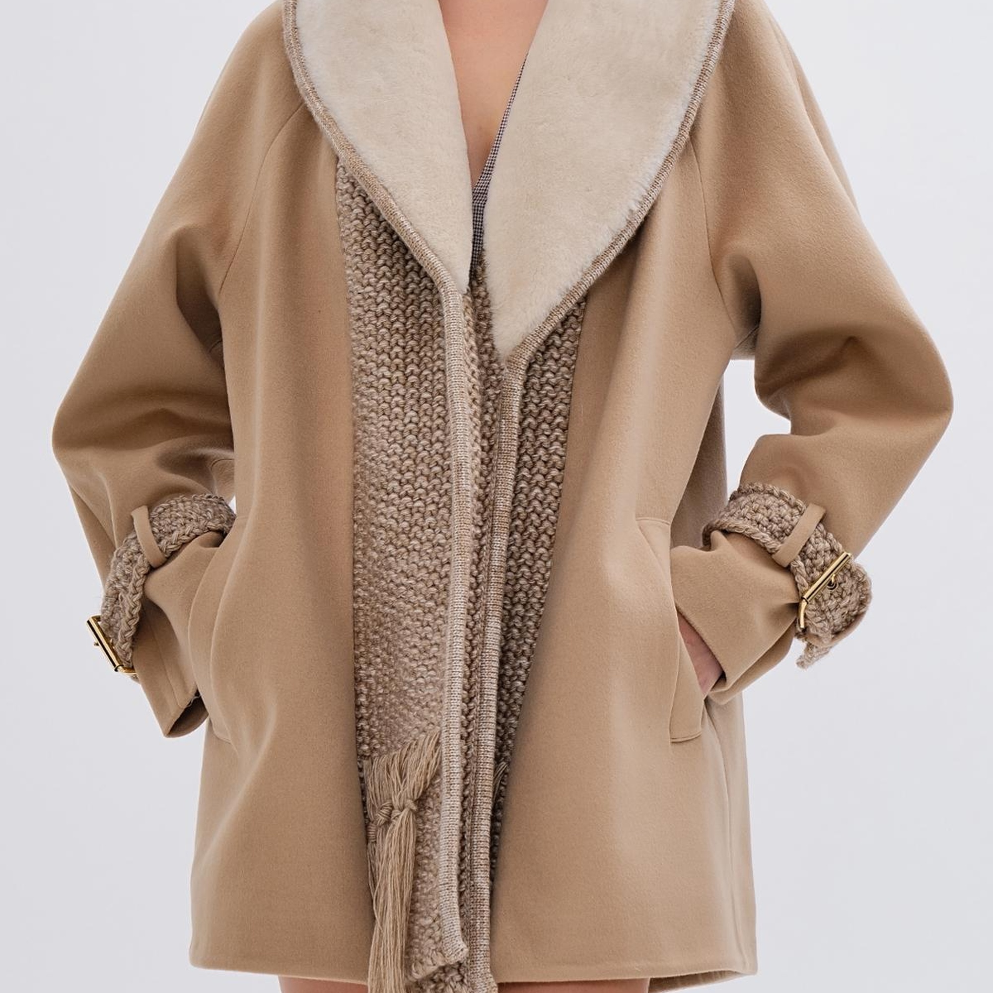 Valmenti Kadın Tekstil Vizon Mont