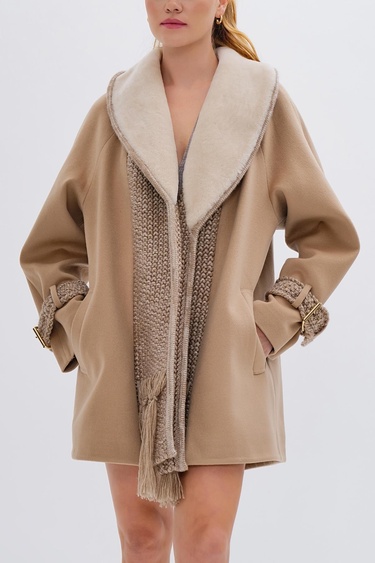  Valmenti Kadın Tekstil Vizon Mont