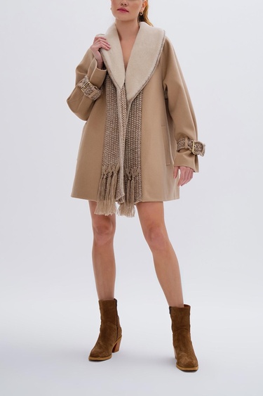  Valmenti Kadın Tekstil Vizon Mont