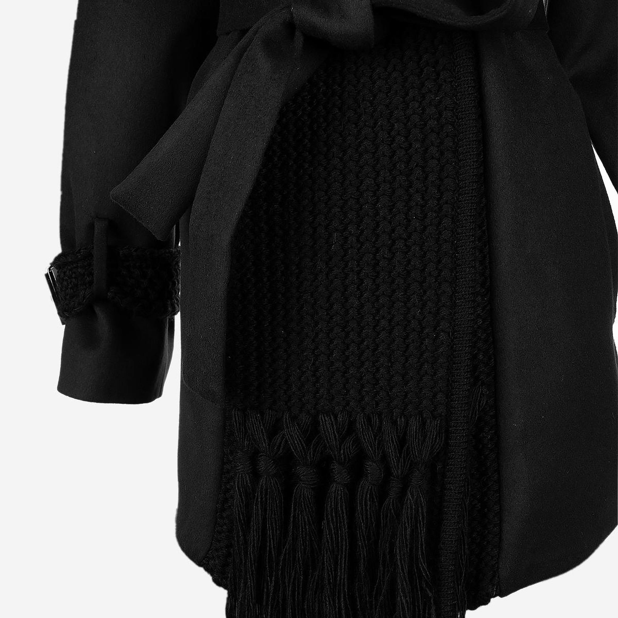 Valmenti Kadın Tekstil Siyah Mont