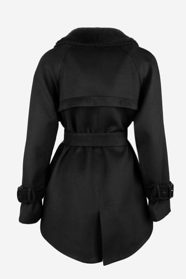  Valmenti Kadın Tekstil Siyah Mont