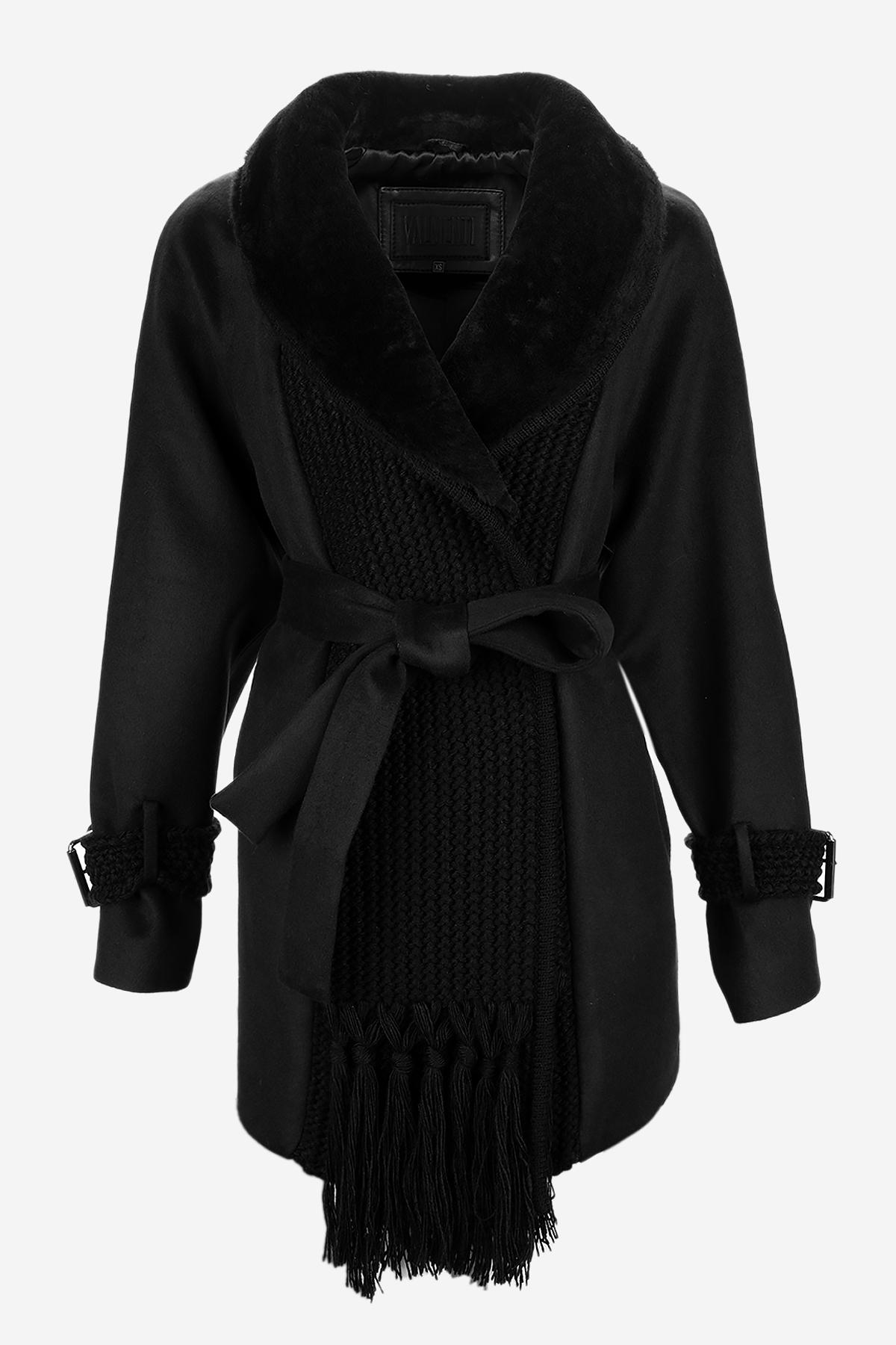  Valmenti Kadın Tekstil Siyah Mont