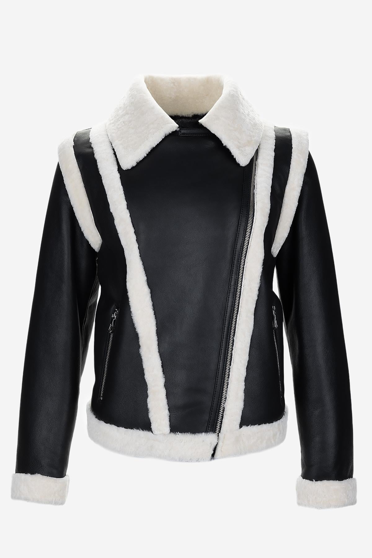  Valmenti Kadın Kürk Siyah Mont