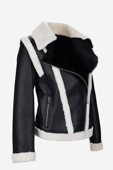  Valmenti Kadın Kürk Siyah Mont