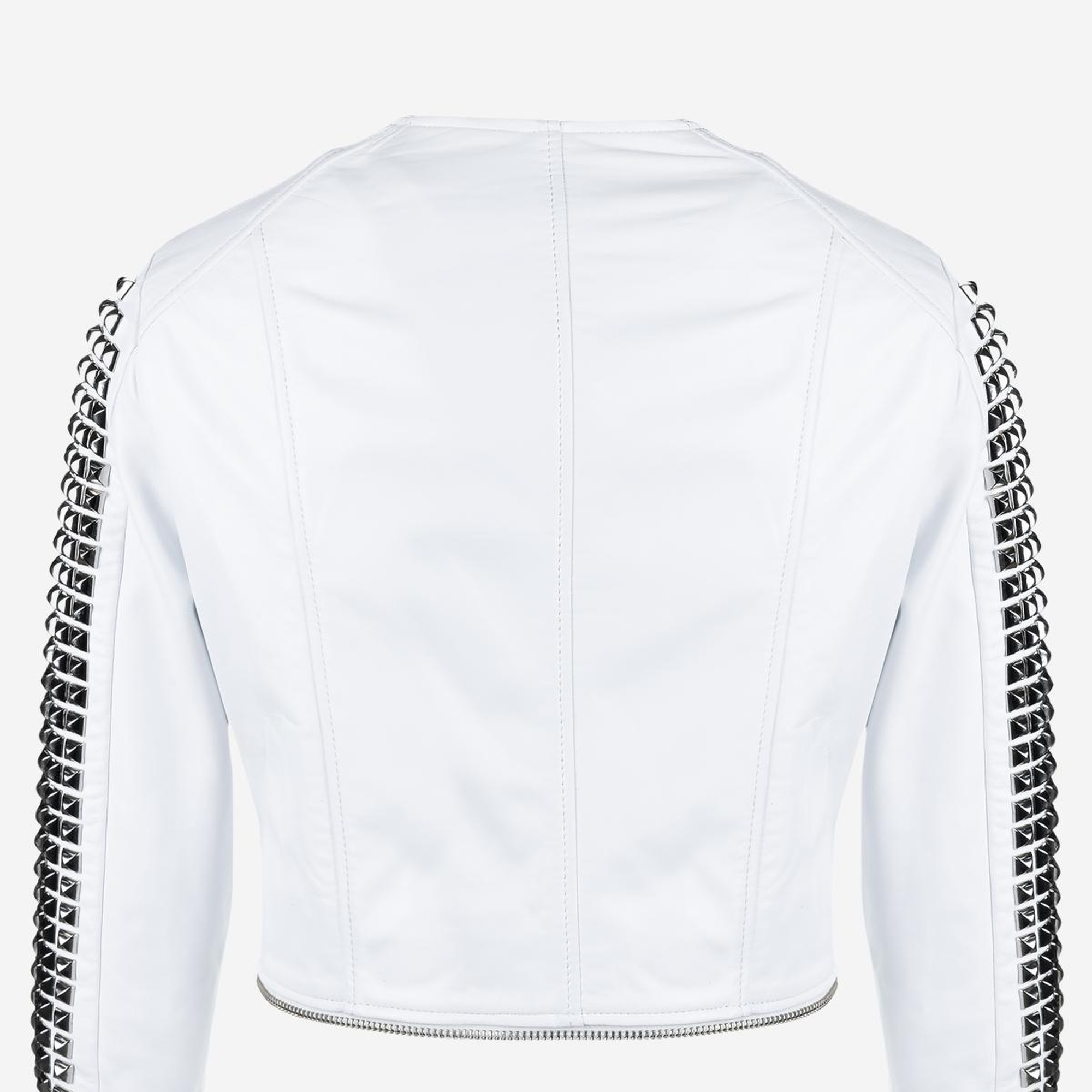 Valmenti Kadın Hakiki Deri Beyaz Mont