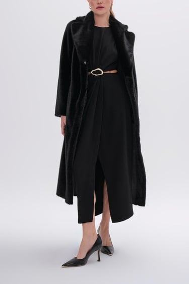  Valmenti Kadın Tekstil Siyah Mont