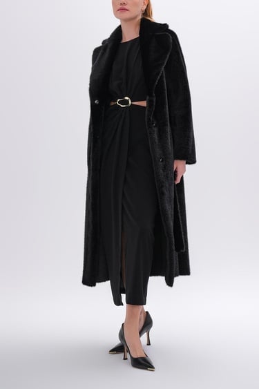  Valmenti Kadın Tekstil Siyah Mont